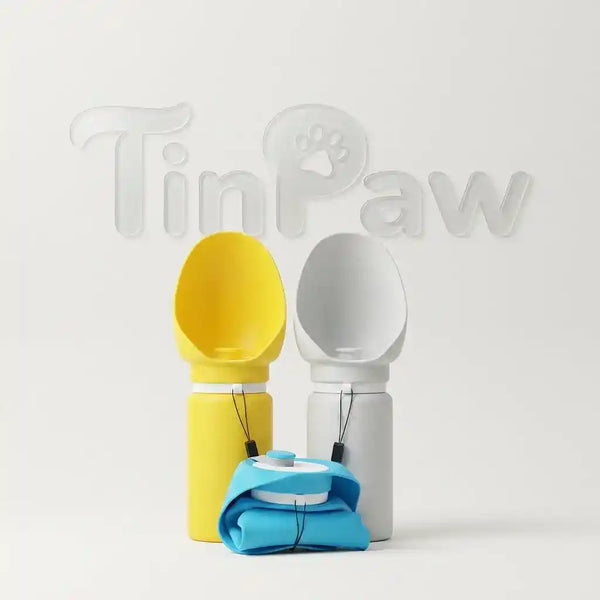 Dog Water Bottle Slow Feeder - Dog Travel Accessories - TinPaw