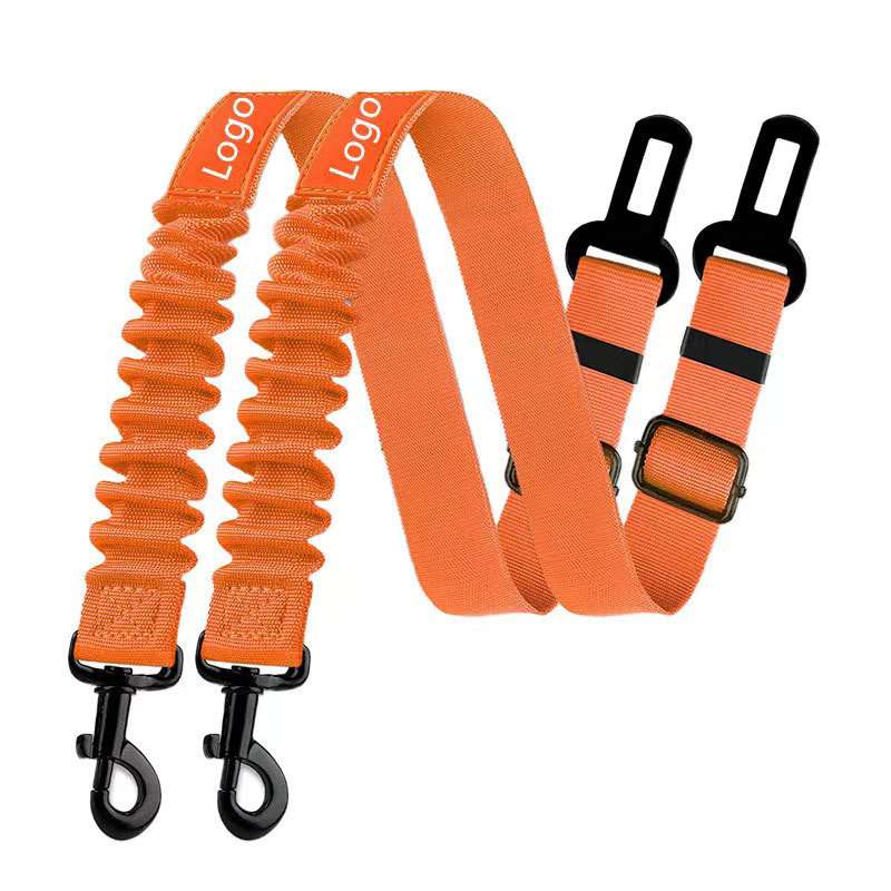 Reflective Dog Car Belt - Dog Gear - TinPaw - Orange - 2.5x80cm - SU00117495 - Orange - 2.5x80cm