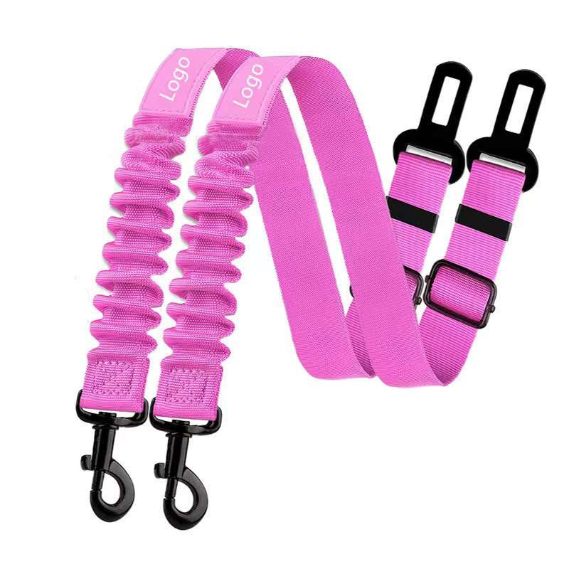 Reflective Dog Car Belt - Dog Gear - TinPaw - Pink - 2.5x80cm - SU00117495 - Pink - 2.5x80cm