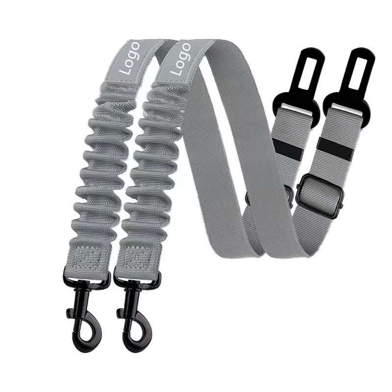 Reflective Dog Car Belt - Dog Gear - TinPaw - Gray - 2.5x80cm - SU00117495 - Gray - 2.5x80cm
