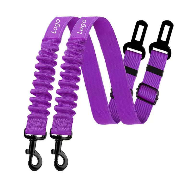 Reflective Dog Car Belt - Dog Gear - TinPaw - Purple - 2.5x80cm - SU00117495 - Purple - 2.5x80cm