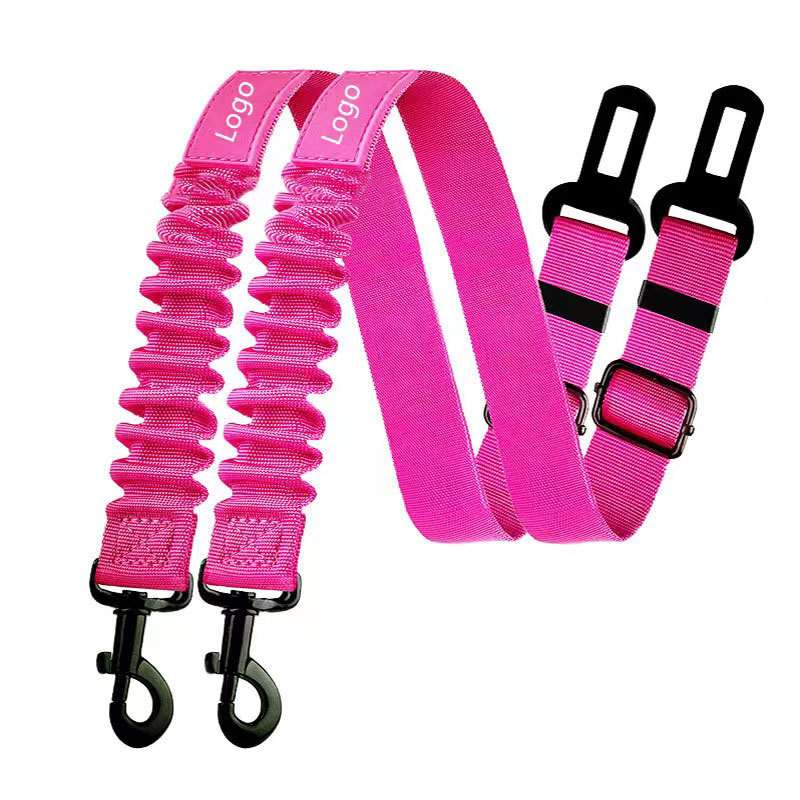 Reflective Dog Car Belt - Dog Gear - TinPaw - Rose Red - 2.5x80cm - SU00117495 - Rose Red - 2.5x80cm