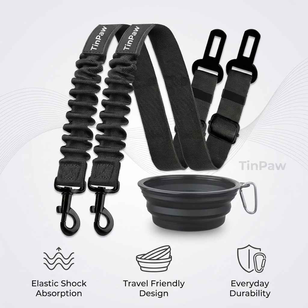 Reflective Dog Car Belt - Dog Gear - TinPaw
