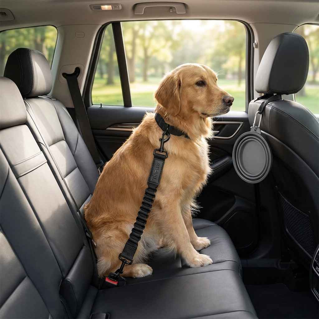 Reflective Dog Car Belt - Dog Gear - TinPaw