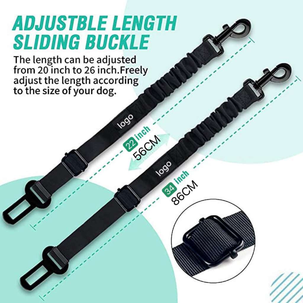 Reflective Dog Car Belt - Dog Gear - TinPaw