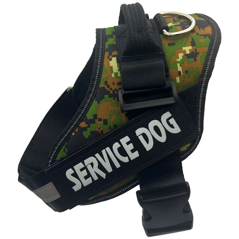 Reflective Dog Harness Leash - Dog Gear - TinPaw - Mark Green Harness SERVICE DOG - XXL Bust 90 - 125cm - SU00157832 - Mark Green Harness SERVICE DOG - XXL Bust 90 - 125cm