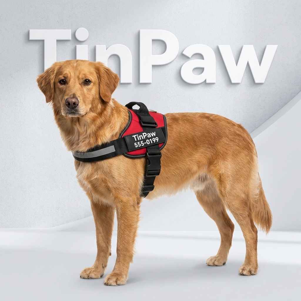 Adjustable Dog Harness Leash - Dog Gear - TinPaw