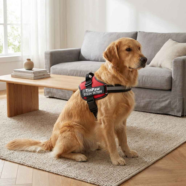 Adjustable Dog Harness Leash - Dog Gear - TinPaw
