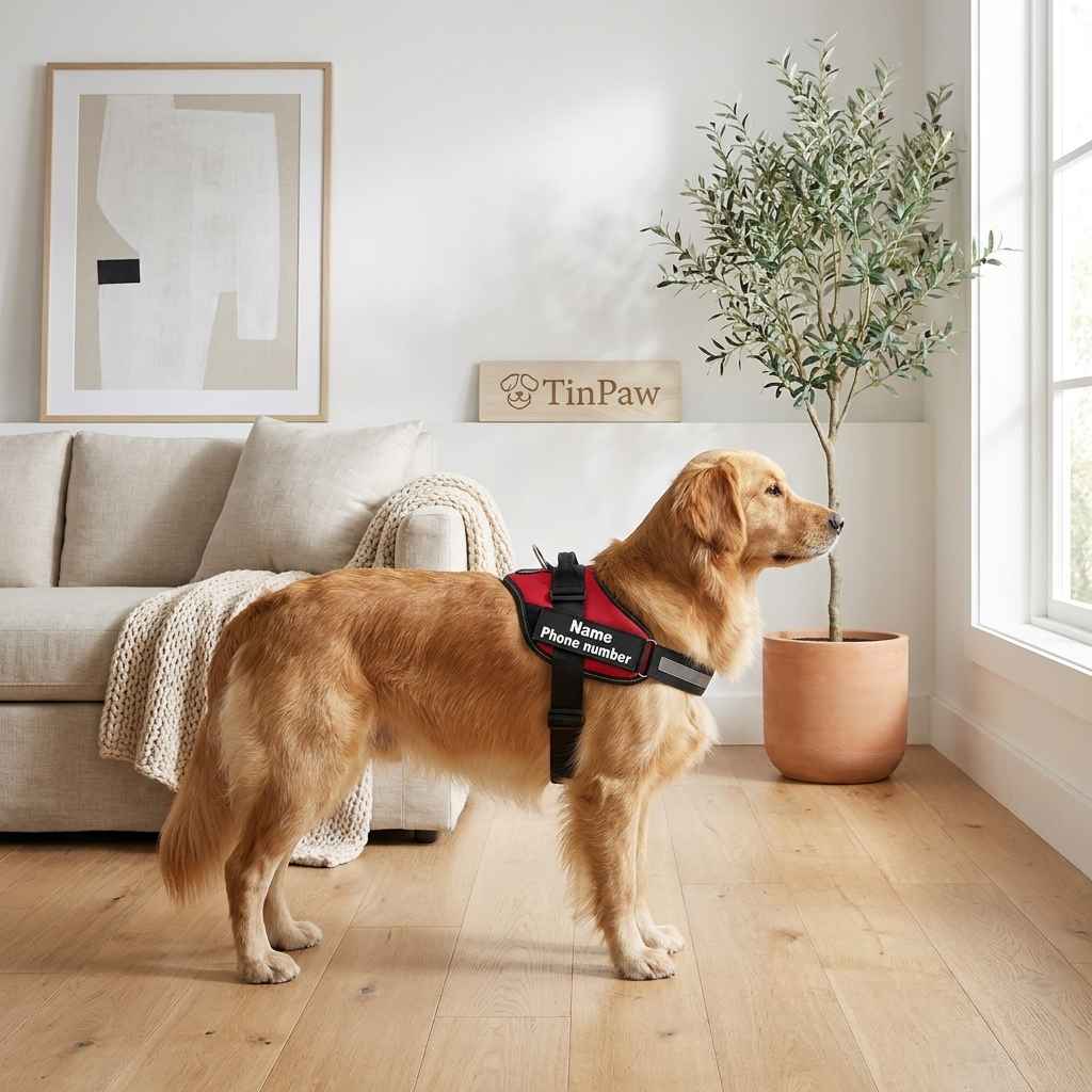 Adjustable Dog Harness Leash - Dog Gear - TinPaw