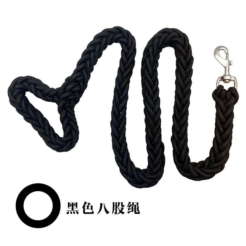 Reflective Dog Harness Leash - Dog Gear - TinPaw - Black 8 - Strand Rope - L Bust 65 - 80cm - SU00157832 - Black 8 - Strand Rope - L Bust 65 - 80cm