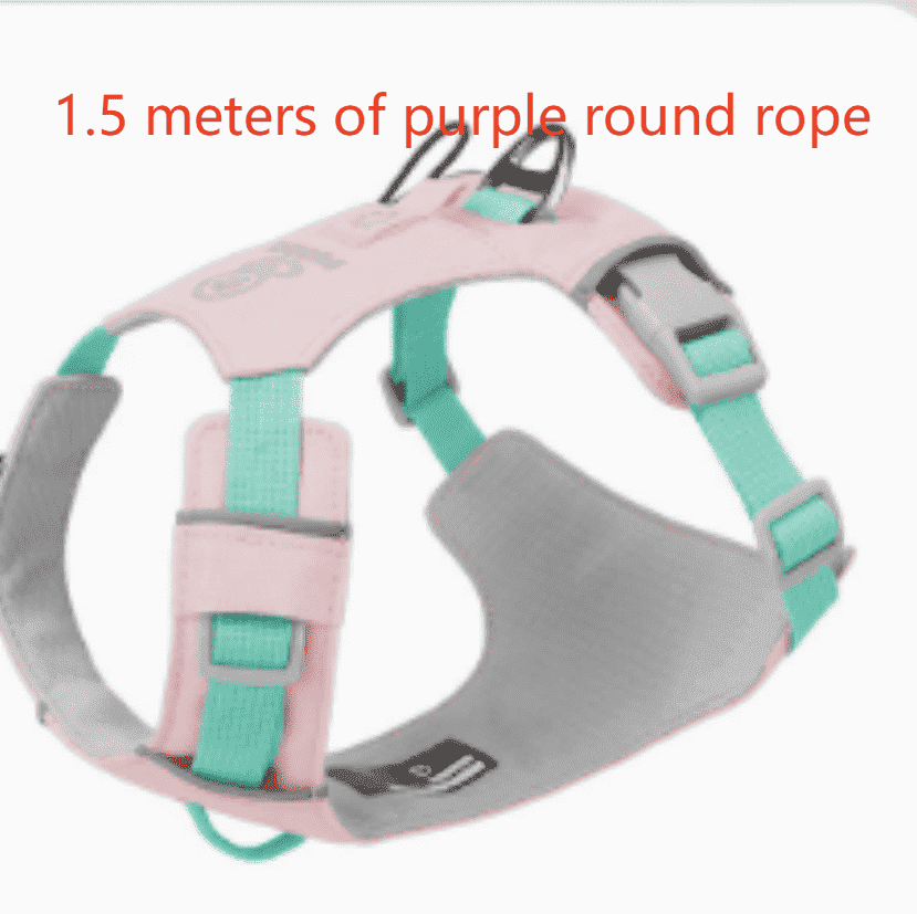 Reflective Waterproof Dog Harness - Dog Gear - TinPaw - Pink 1.5m pink round rope - L - SU00364418 - Pink 1.5m pink round rope - L