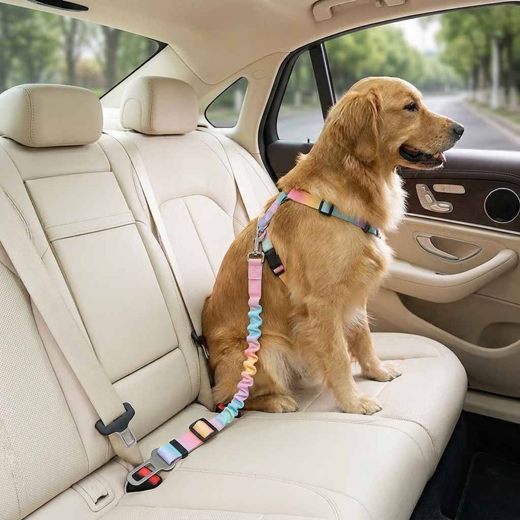 Retractable Dog Car Belt - Dog Gear - TinPaw