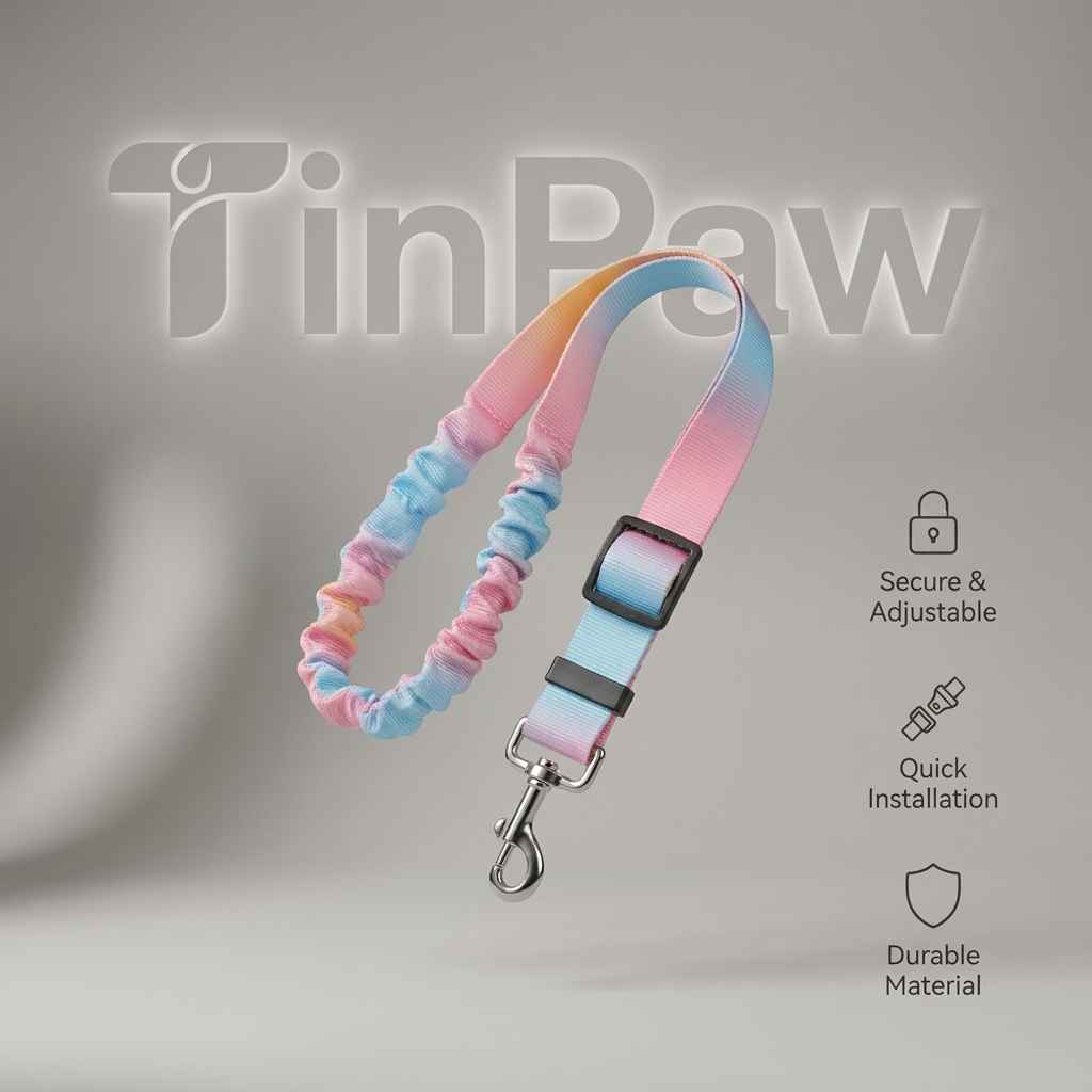 Retractable Dog Car Belt - Dog Gear - TinPaw
