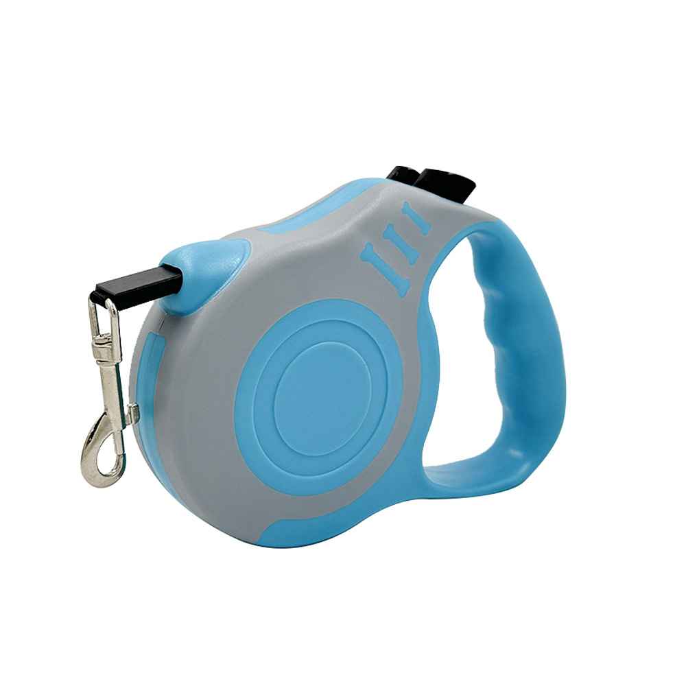 Retractable Bone Handle Leash - Dog Gear - TinPaw - Blue and gray bone - 3 m opp packing - SU00362222 - Blue and gray bone - 3 m opp packing