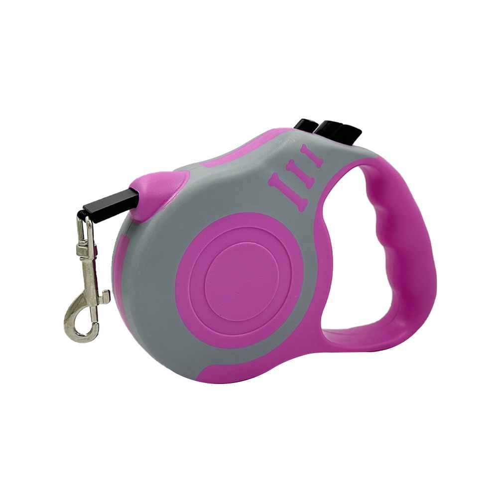 Retractable Bone Handle Leash - Dog Gear - TinPaw - Powder ash bone - 5 m opp packing - SU00362222 - Powder ash bone - 5 m opp packing