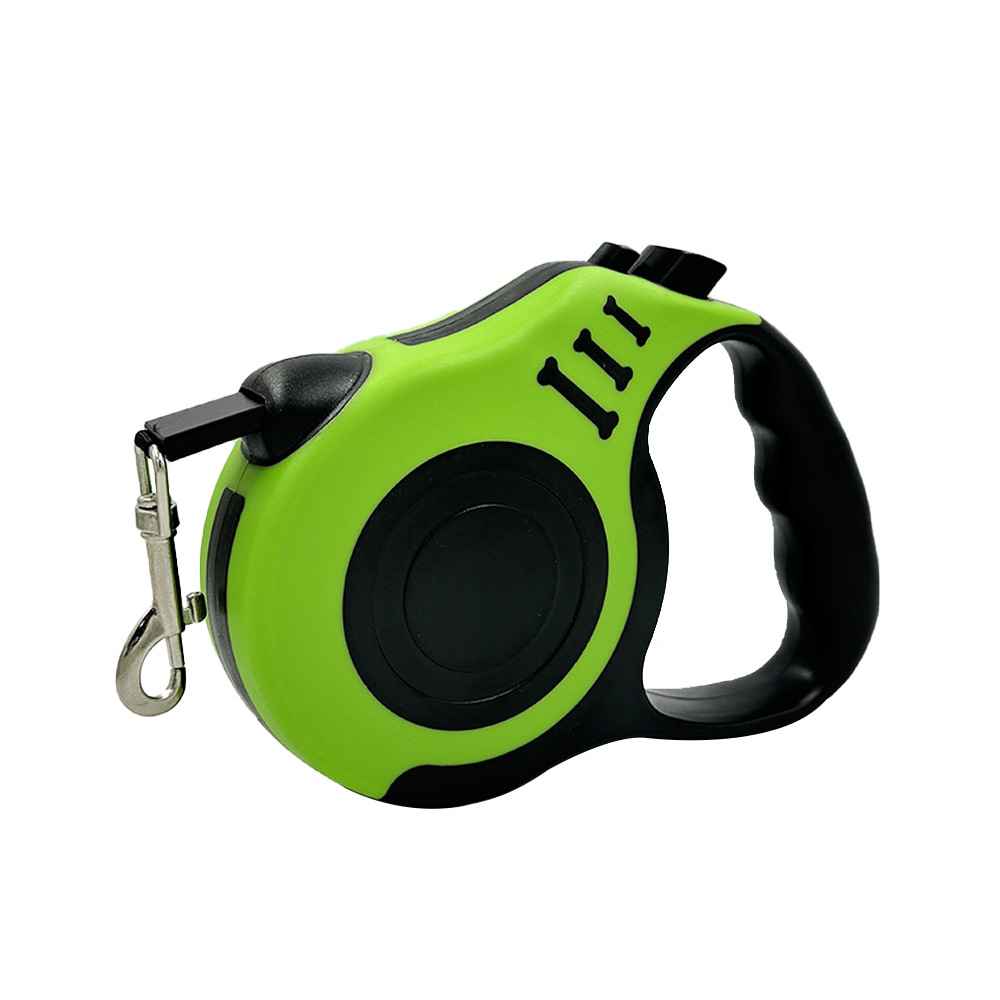 Retractable Bone Handle Leash - Dog Gear - TinPaw - Green bone - 3 m opp packing - SU00362222 - Green bone - 3 m opp packing