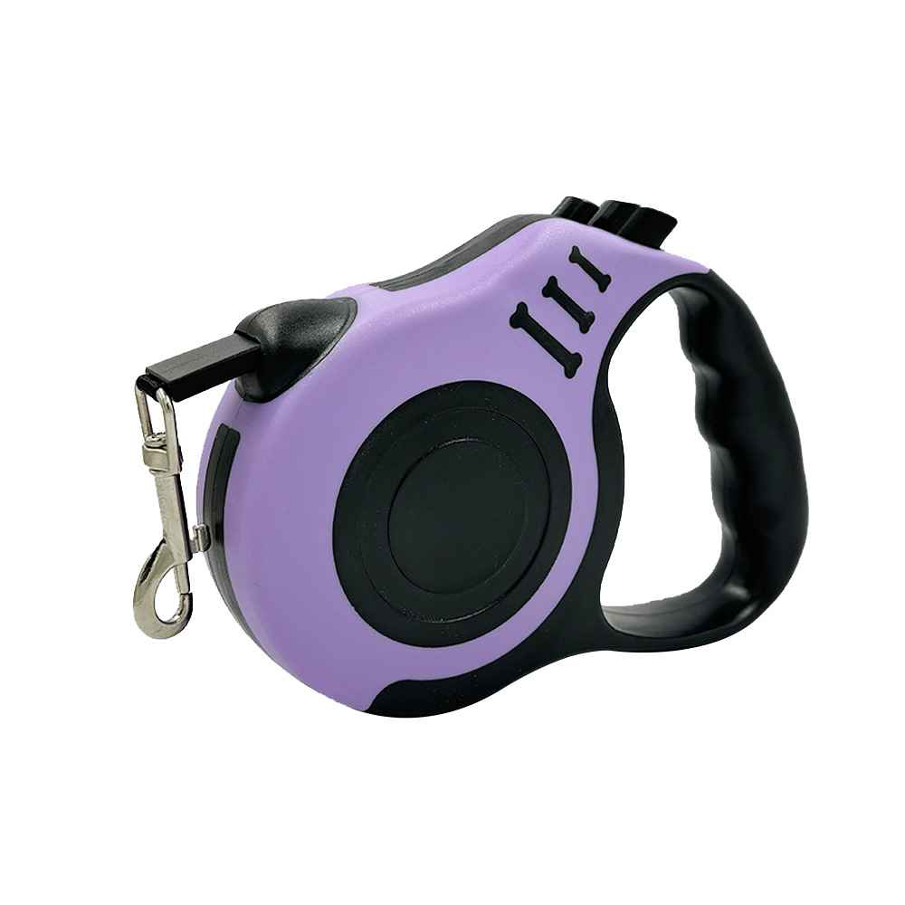 Retractable Bone Handle Leash - Dog Gear - TinPaw - Purple bone - 5 m opp packing - SU00362222 - Purple bone - 5 m opp packing