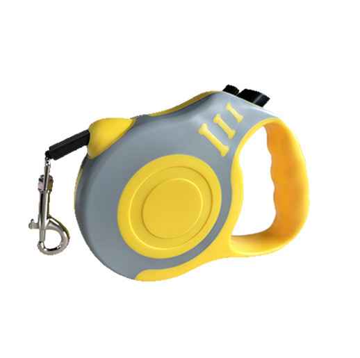 Retractable Bone Handle Leash - Dog Gear - TinPaw - Yellow gray bone - 5 m opp packing - SU00362222 - Yellow gray bone - 5 m opp packing