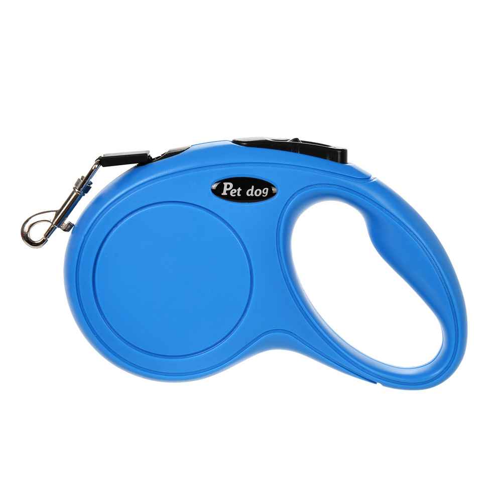 Retractable Bone Handle Leash - Dog Gear - TinPaw - Blue PET - 3 m opp packing - SU00362222 - Blue PET - 3 m opp packing
