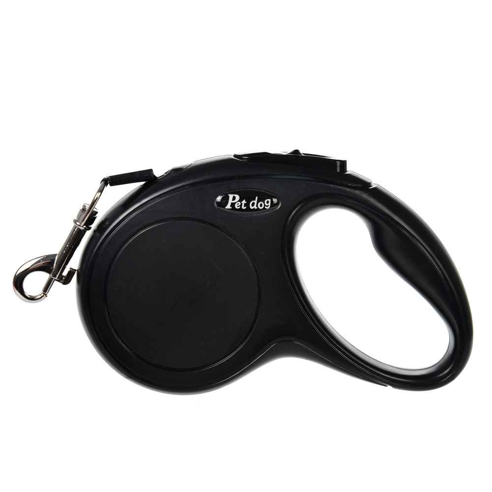Retractable Bone Handle Leash - Dog Gear - TinPaw - Black PET - 3 m opp packing - SU00362222 - Black PET - 3 m opp packing