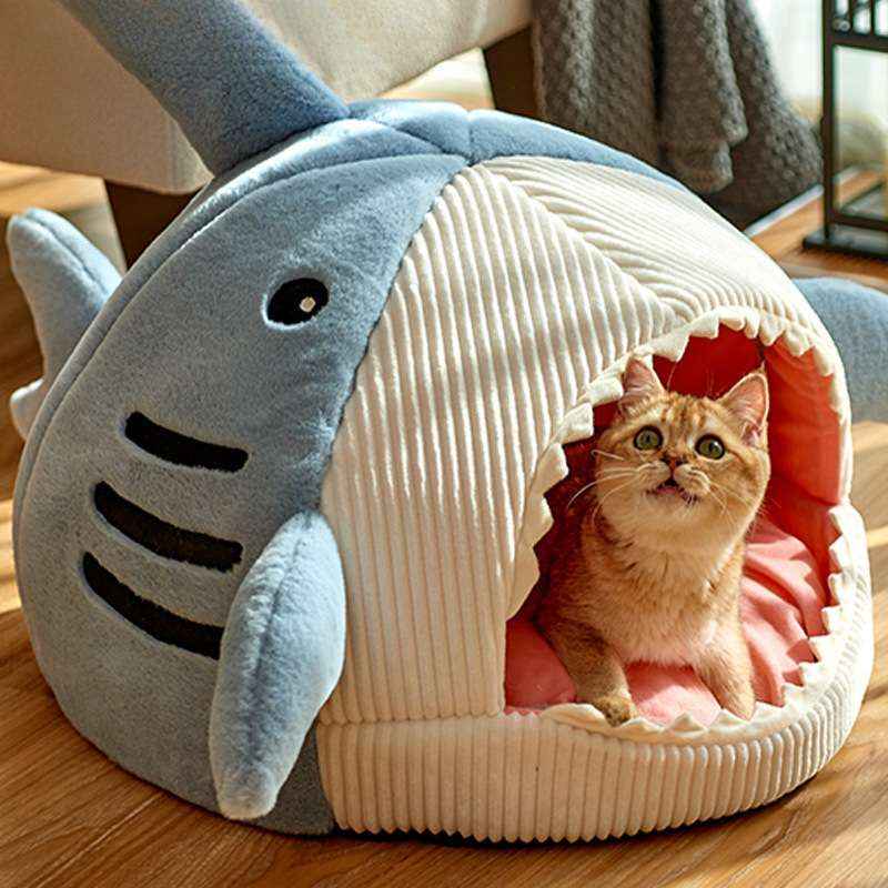 Shark Cave Dog Bed - Dog Beds & Furniture - TinPaw