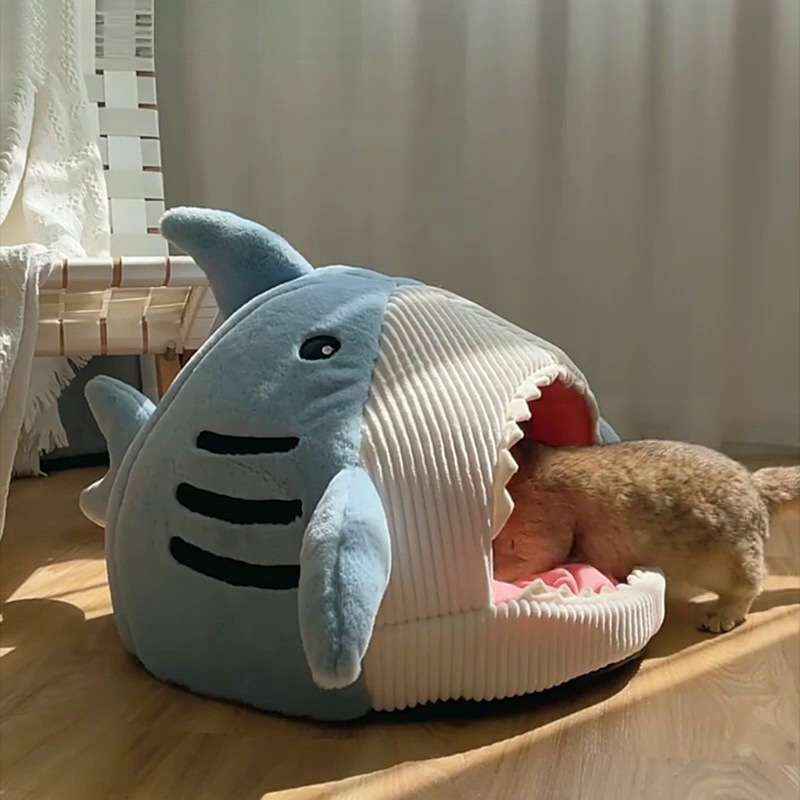 Shark Cave Dog Bed - Dog Beds & Furniture - TinPaw