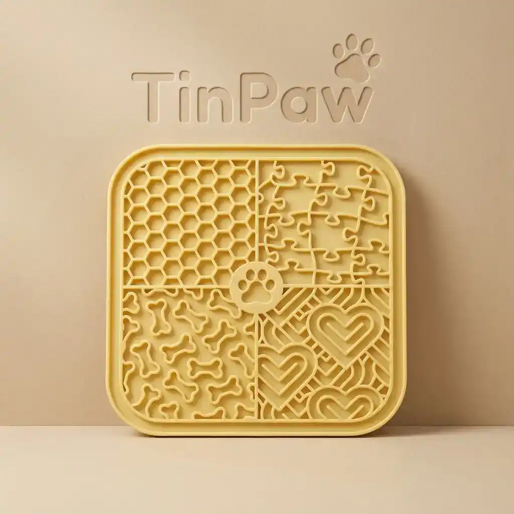 Silicone Dog Lick Mat Bowl - Slow Feeding Bowl - TinPaw