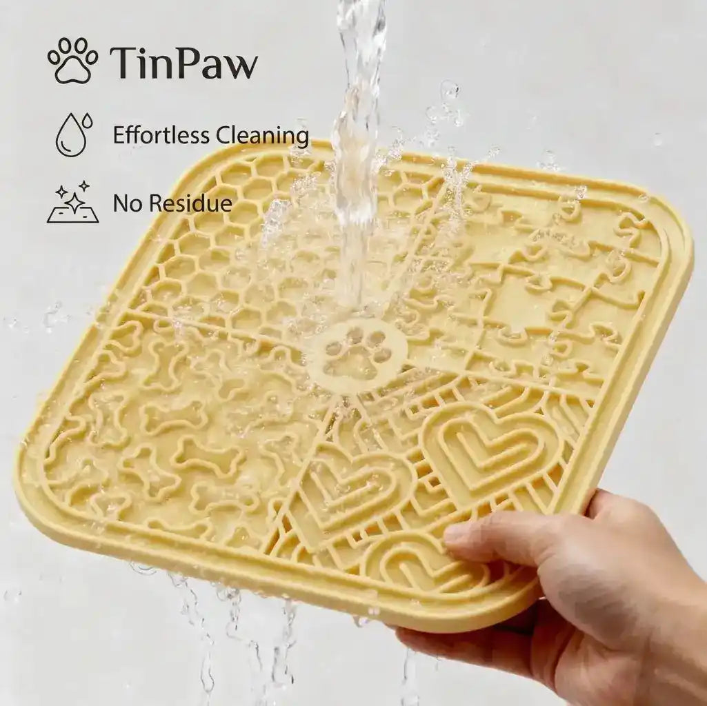 Silicone Dog Lick Mat Bowl - Slow Feeding Bowl - TinPaw