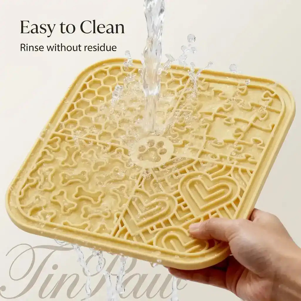Silicone Dog Lick Mat Bowl - Slow Feeding Bowl - TinPaw