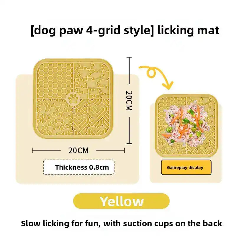 Silicone Dog Lick Mat Bowl - Slow Feeding Bowl - TinPaw
