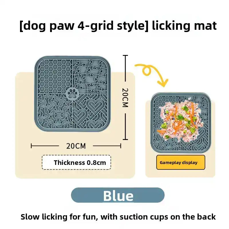Silicone Dog Lick Mat Bowl - Slow Feeding Bowl - TinPaw