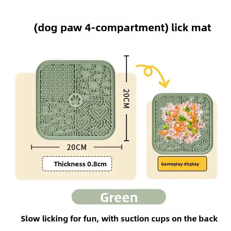 Silicone Dog Lick Mat Bowl - Slow Feeding Bowl - TinPaw