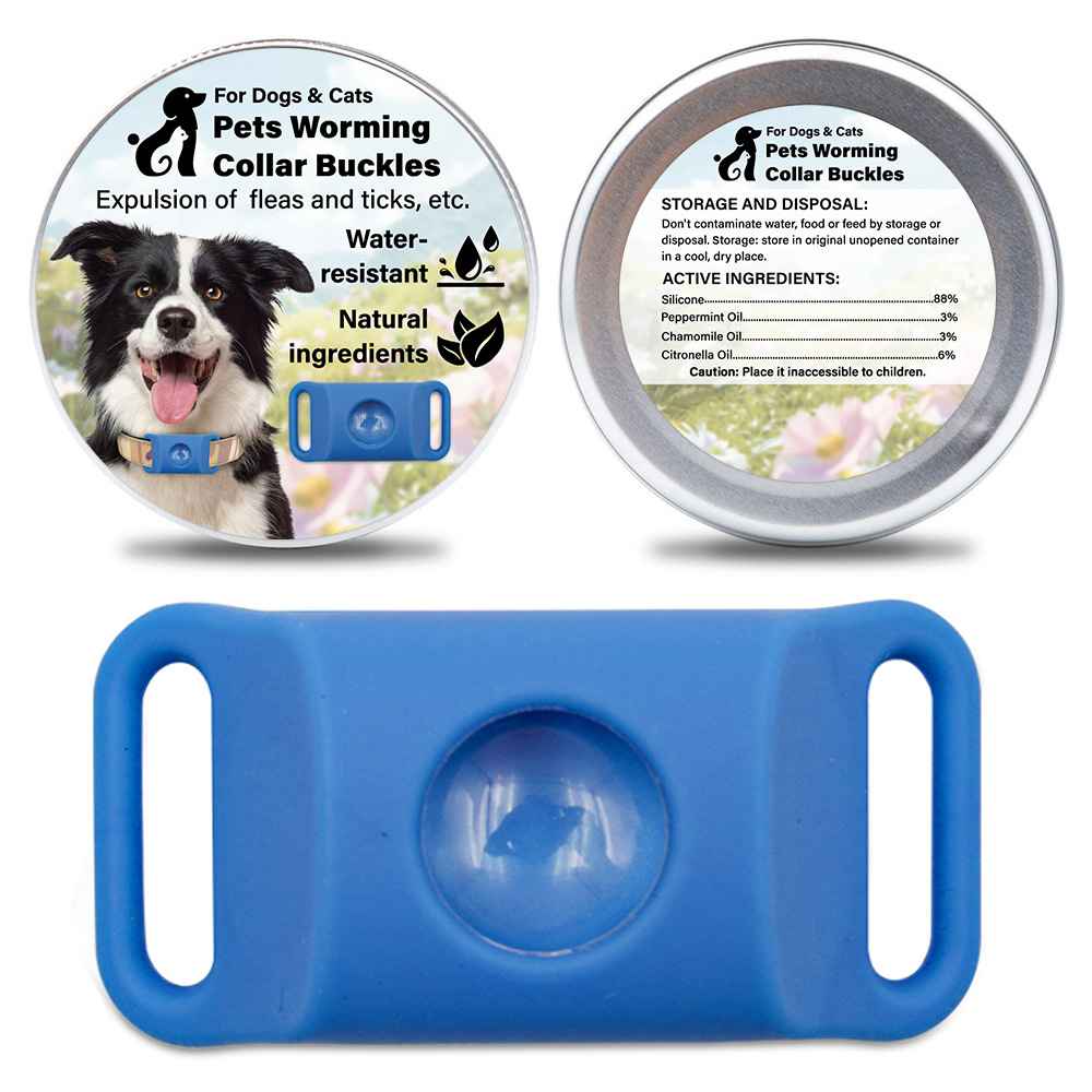 Silicone Flea Tick Collar - Collars - TinPaw - Blue 1pc - SU00134811 - Blue 1pc