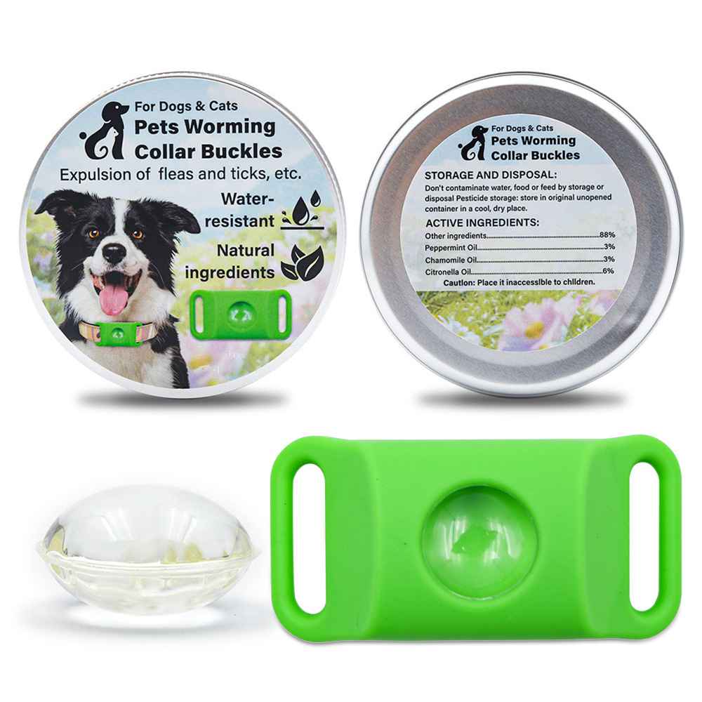 Silicone Flea Tick Collar - Collars - TinPaw - Green 2pcs - SU00134811 - Green 2pcs
