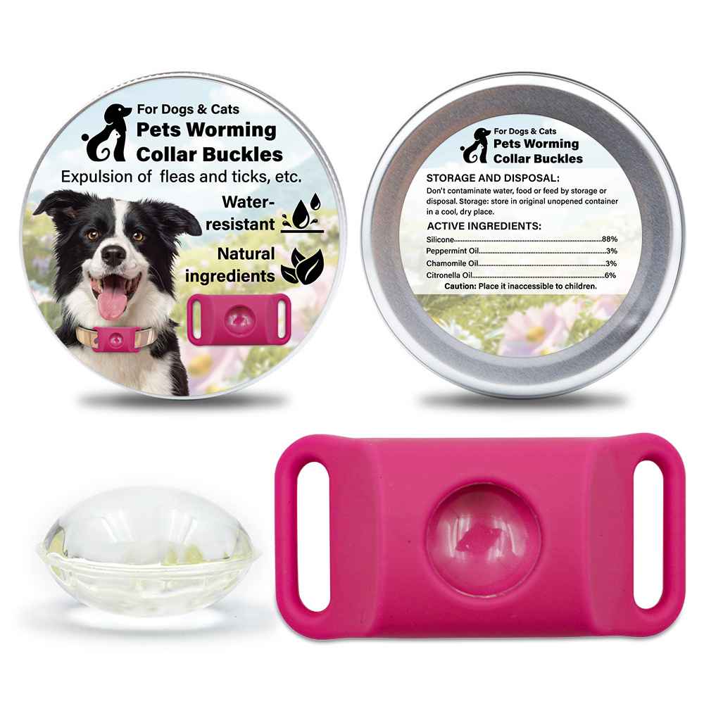 Silicone Flea Tick Collar - Collars - TinPaw - Pink 2pcs - SU00134811 - Pink 2pcs