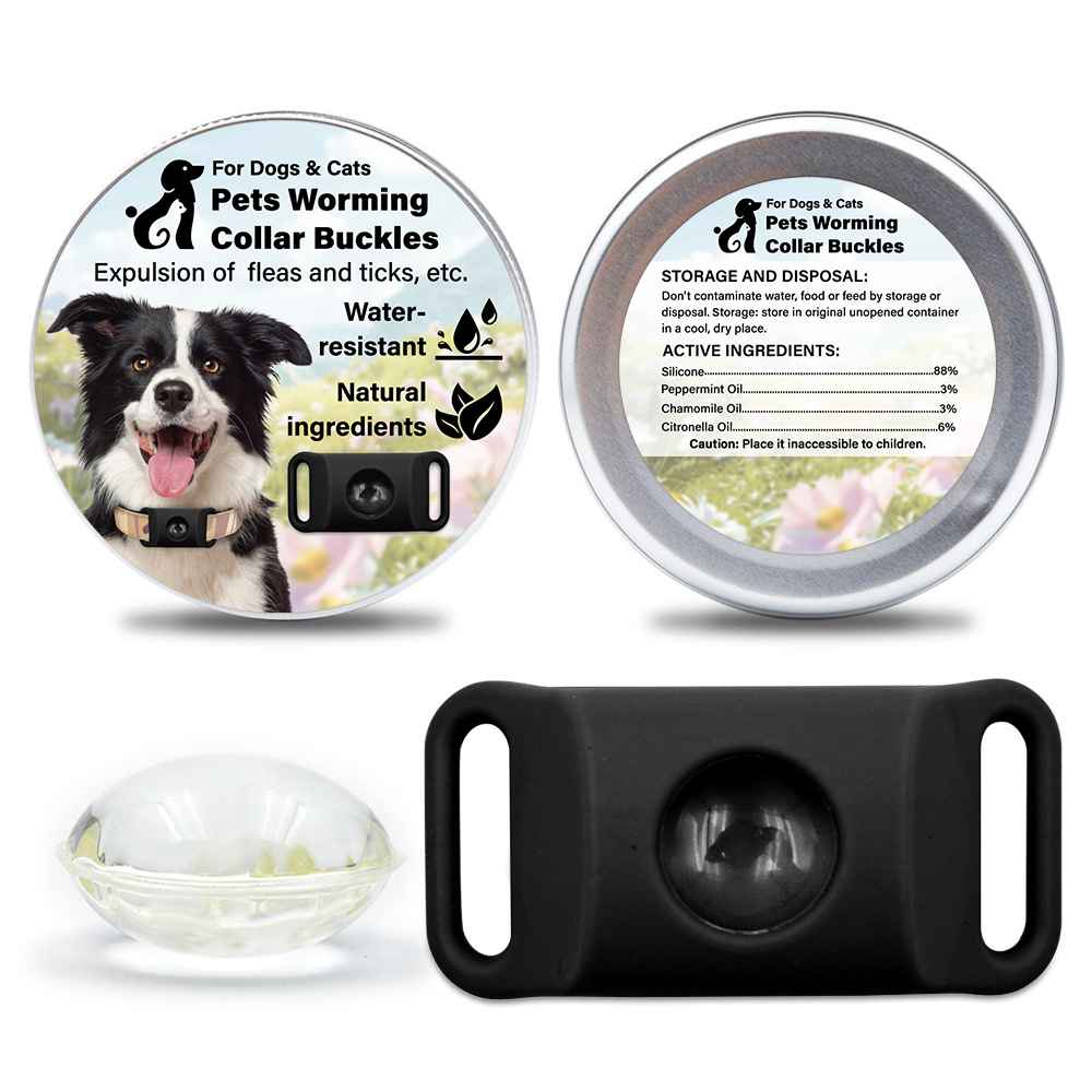 Silicone Flea Tick Collar - Collars - TinPaw - Black 2pcs - SU00134811 - Black 2pcs
