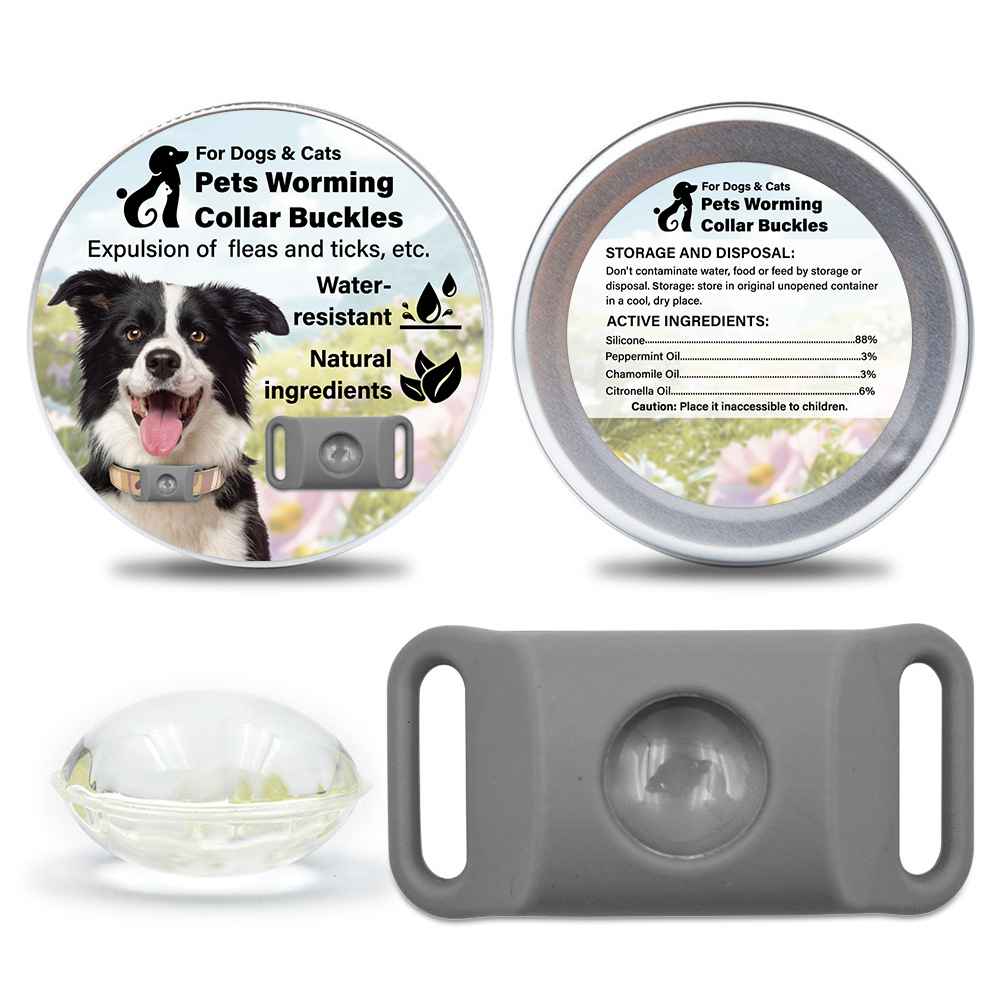 Silicone Flea Tick Collar - Collars - TinPaw - Gray 2pcs - SU00134811 - Gray 2pcs