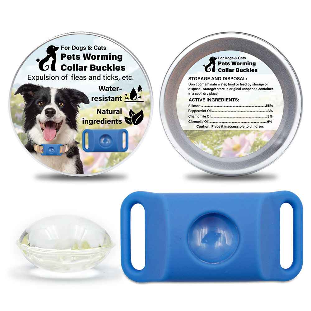 Silicone Flea Tick Collar - Collars - TinPaw - Blue 2pcs - SU00134811 - Blue 2pcs