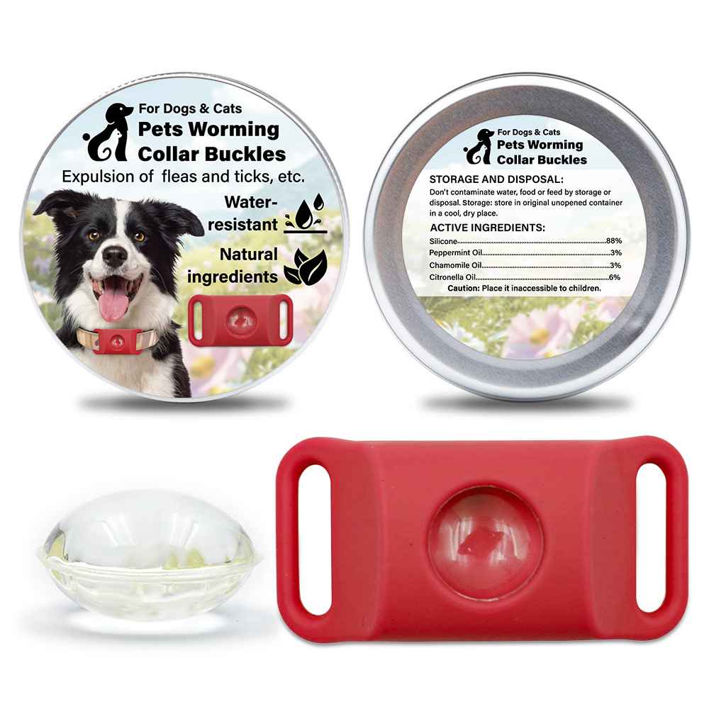 Silicone Flea Tick Collar - Collars - TinPaw - Red 2pcs - SU00134811 - Red 2pcs