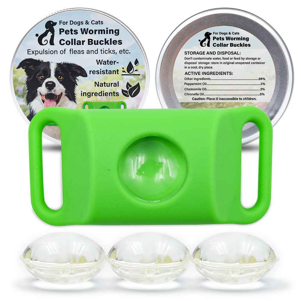 Silicone Flea Tick Collar - Collars - TinPaw - Green 4pcs - SU00134811 - Green 4pcs
