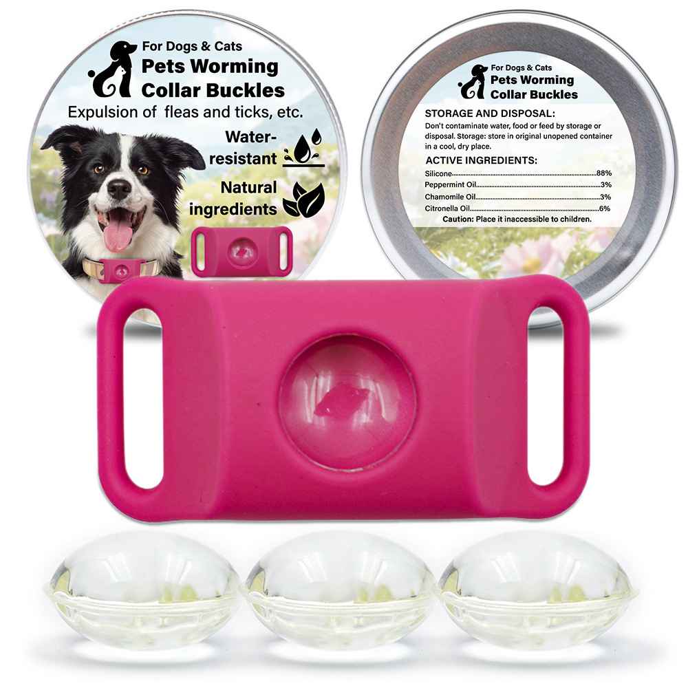 Silicone Flea Tick Collar - Collars - TinPaw - Pink 4pcs - SU00134811 - Pink 4pcs