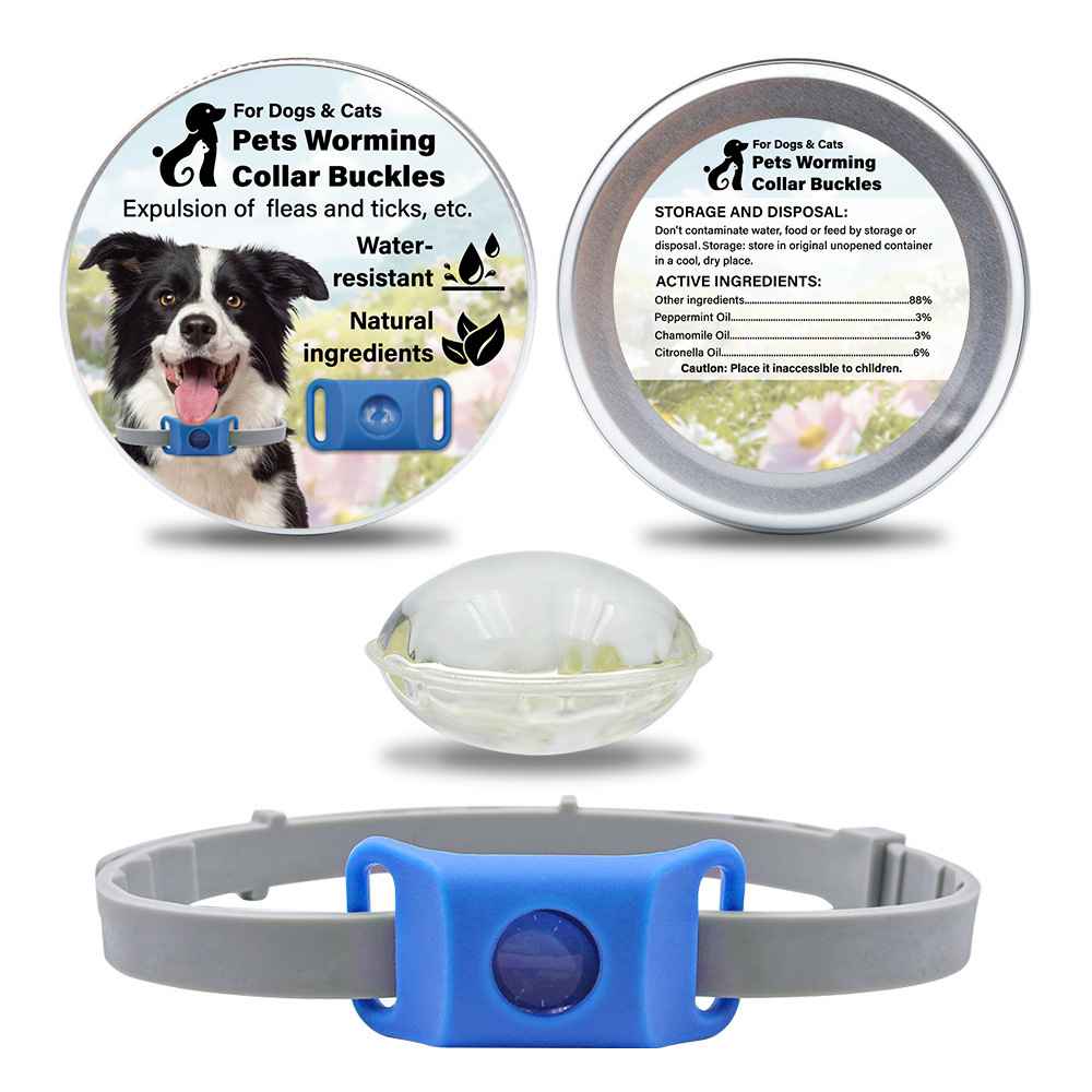 Silicone Flea Tick Collar - Collars - TinPaw - Blue 2pcs + Silicone Collar - SU00134811 - Blue 2pcs + Silicone Collar