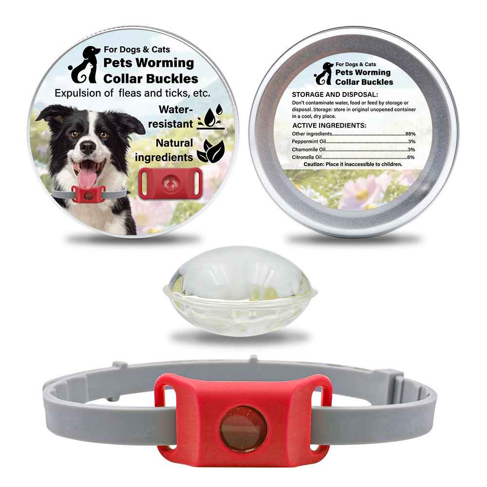 Silicone Flea Tick Collar - Collars - TinPaw - Red 2pcs + Silicone Collar - SU00134811 - Red 2pcs + Silicone Collar