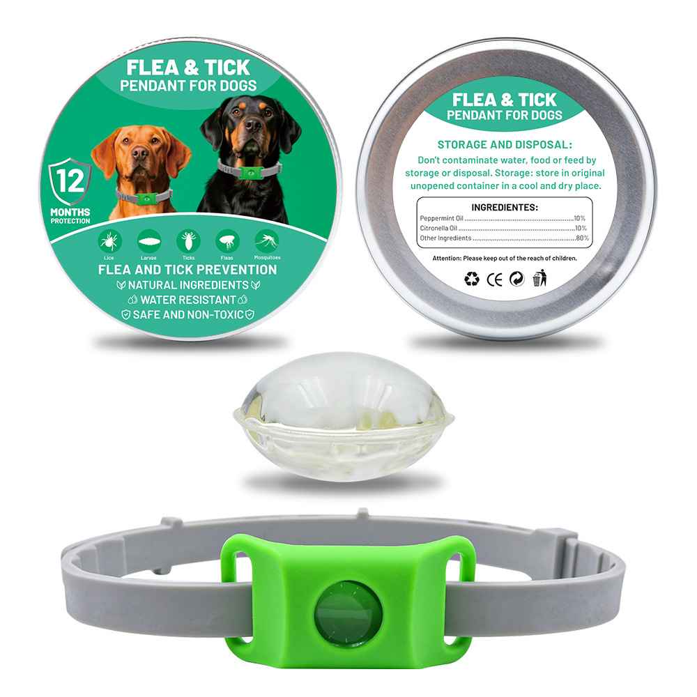 Silicone Flea Tick Collar - Collars - TinPaw - Green 2pcs + Silicone Collar NewSpec - SU00134811 - Green 2pcs + Silicone Collar NewSpec