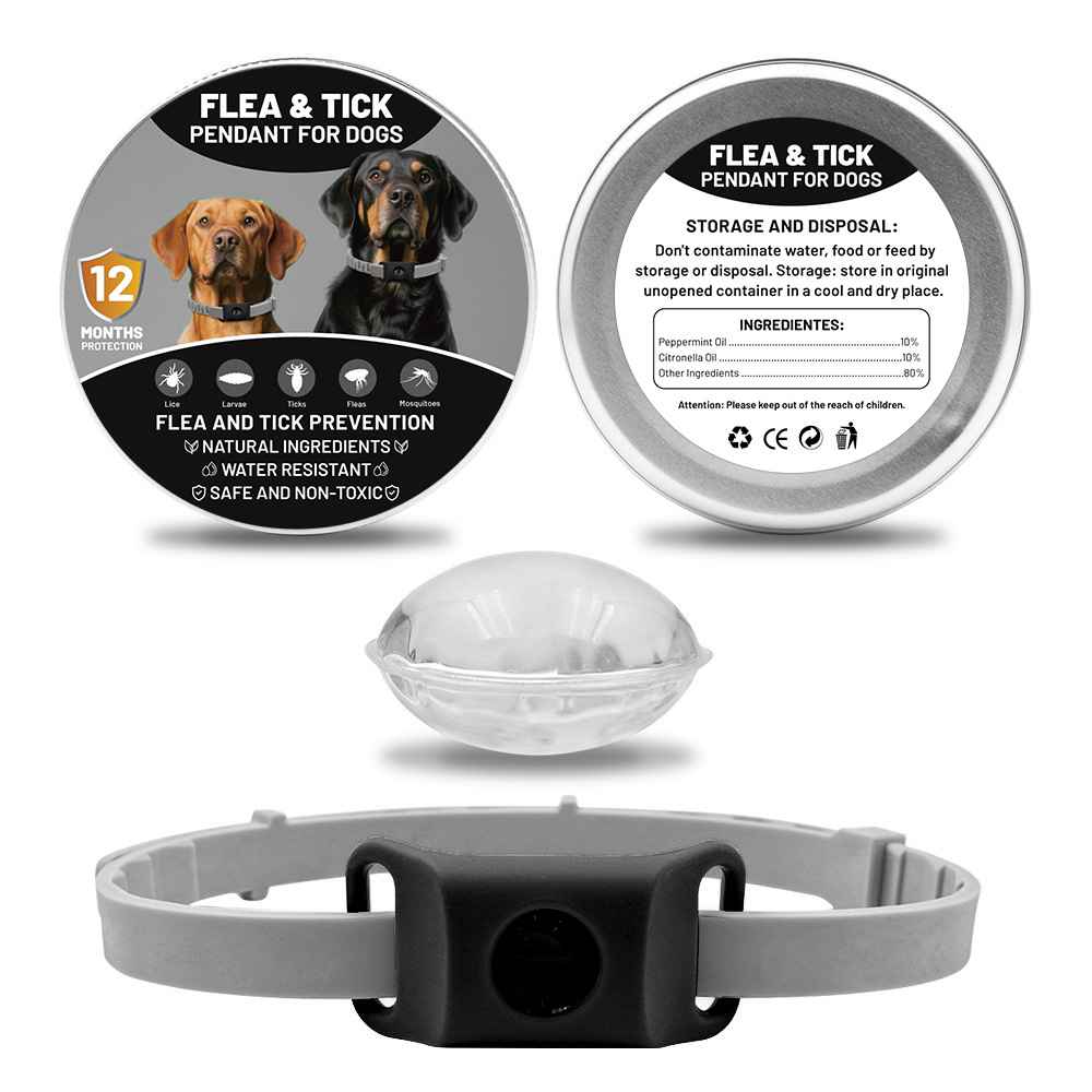 Silicone Flea Tick Collar - Collars - TinPaw - Black 2pcs + Silicone Collar NewSpec - SU00134811 - Black 2pcs + Silicone Collar NewSpec
