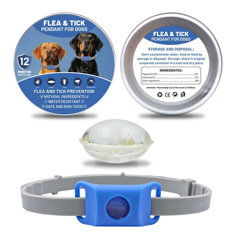 Silicone Flea Tick Collar - Collars - TinPaw - Blue 2pcs + Silicone Collar NewSpec - SU00134811 - Blue 2pcs + Silicone Collar NewSpec