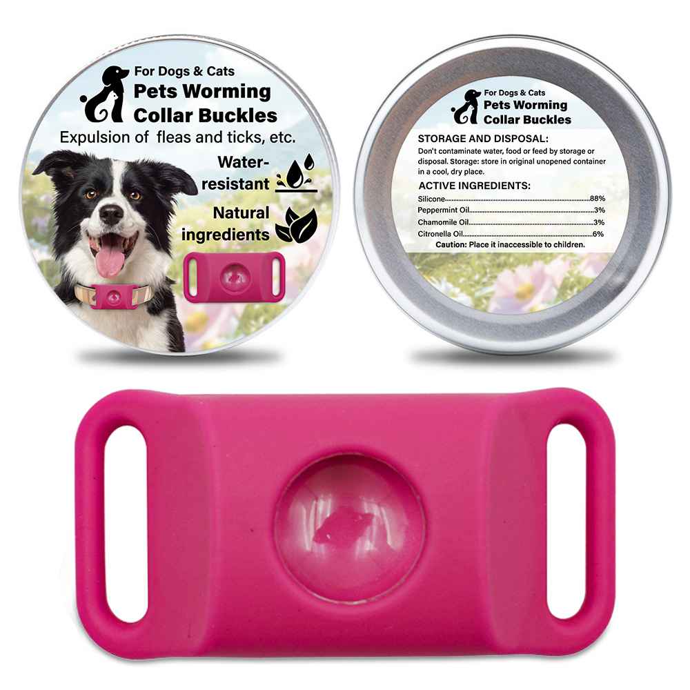 Silicone Flea Tick Collar - Collars - TinPaw - Pink 1pc - SU00134811 - Pink 1pc