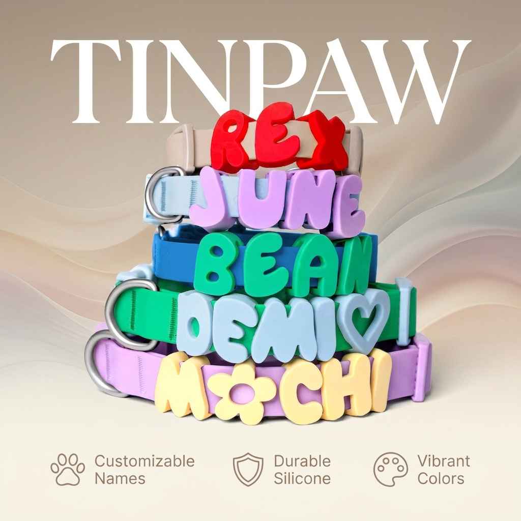 Silicone Dog Collar Charms - Dog Gear - TinPaw