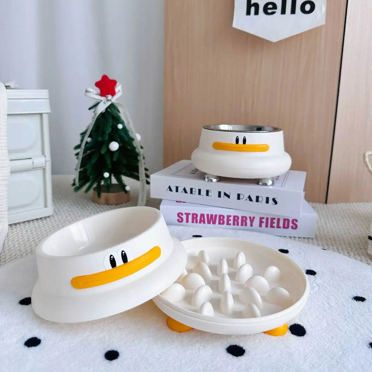 Duck Slow Feeder Pet Bowl - Slow Feeding Bowl - TinPaw