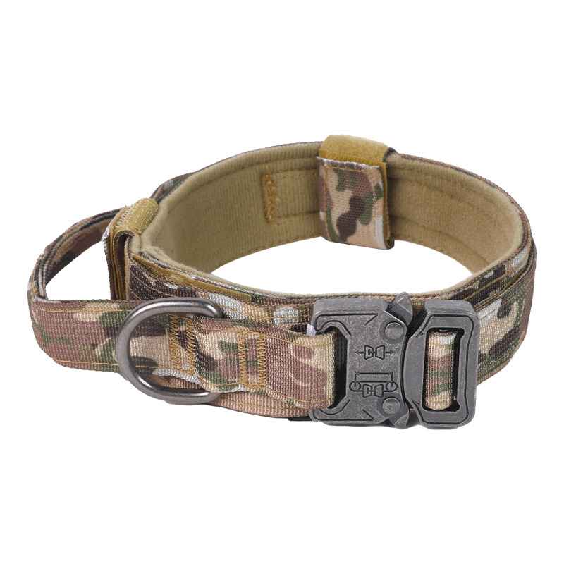 Tactical Dog Collar Leash - Collars - TinPaw - Camouflage Tactical Collar - L - SU00114743 - Camouflage Tactical Collar - L